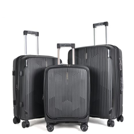 Finch - Suitcase Set in Black
