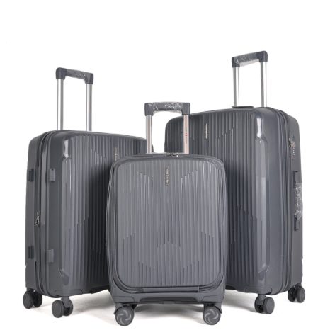 Finch - Suitcase Set in Dark Grey