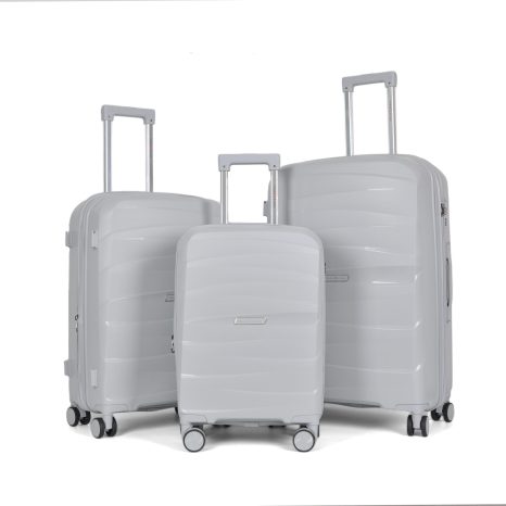 Flamingo - Suitcase Set in Light Grey