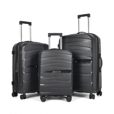 Flamingo - Suitcase Set in Black